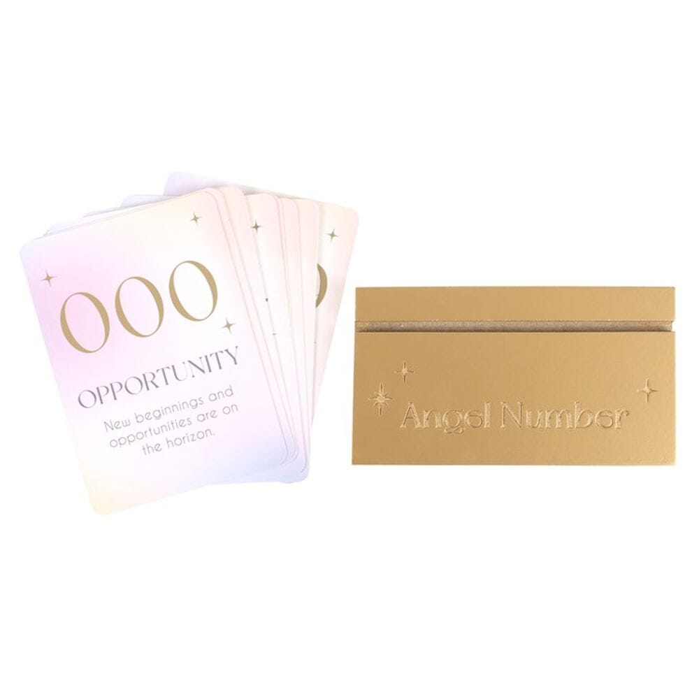 Angel Number Affirmation Cards with Wooden Stand Gifts Secret Halo 