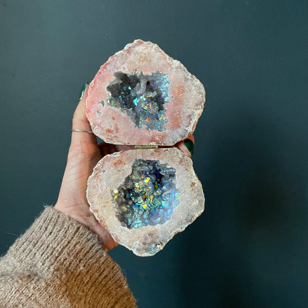 Crystal Geode Ring Box - Aphrodite Geode Ring Boxes Secret Halo
