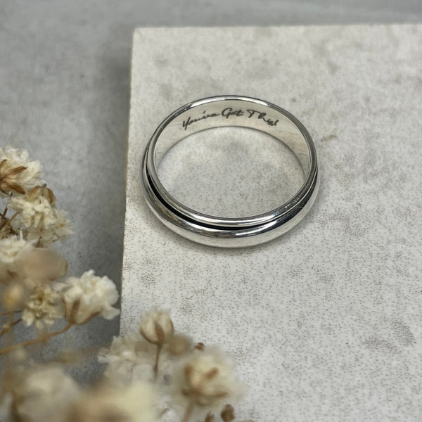 Personalised Spinner Ring Rings Secret Halo XXS 