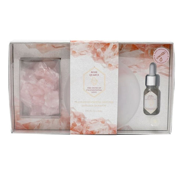 Rose Quartz Crystal Oil Diffuser Tray Home Fragrance Secret Halo 