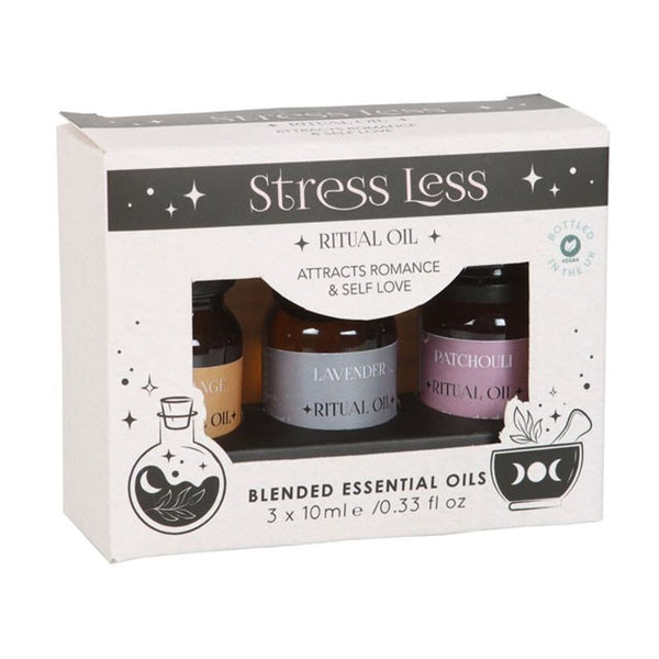 Set of 3 Stress Less Ritual Blended Essential Oils Essential Oils Secret Halo 