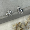Silver Elephant Studs Earrings Secret Halo 