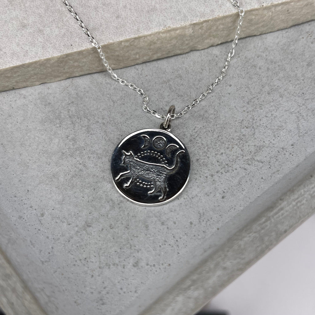 Triple Moon Cat Necklace Necklaces & Pendants Secret Halo 