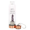 Amethyst Set Your Intention Glass Water Bottle Gifts Secret Halo 