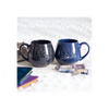 Blue Crescent Moon Rounded Mug Mugs N/A 