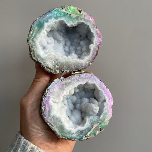 Crystal Geode Ring Box - Ayra Geode Ring Boxes Secret Halo