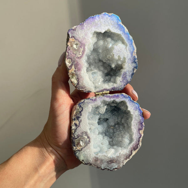 Crystal Geode Ring Box - Calypso Geode Ring Boxes Secret Halo