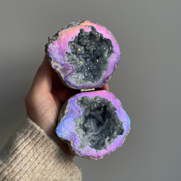 Crystal Geode Ring Box - Freya Geode Ring Boxes Secret Halo