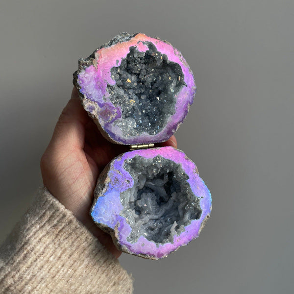 Crystal Geode Ring Box - Freya Geode Ring Boxes Secret Halo 