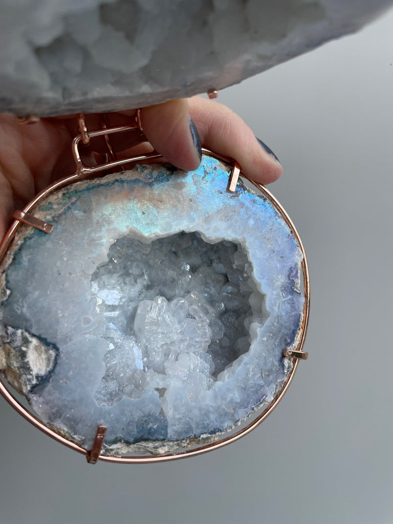 Crystal Geode Ring Box - Iris Geode Ring Boxes Secret Halo 
