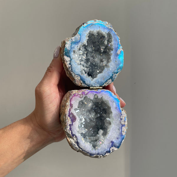 Crystal Geode Ring Box - Leto Geode Ring Boxes Secret Halo