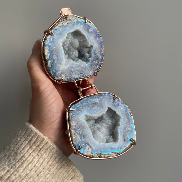 Crystal Geode Ring Box - Luna Geode Ring Boxes Secret Halo 