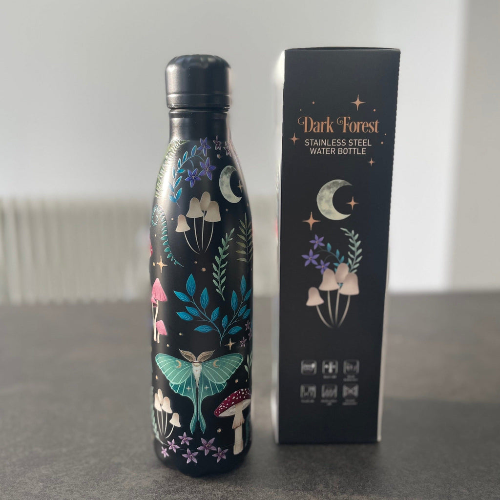 Dark Forest Print Metal Water Bottle Gifts Secret Halo 