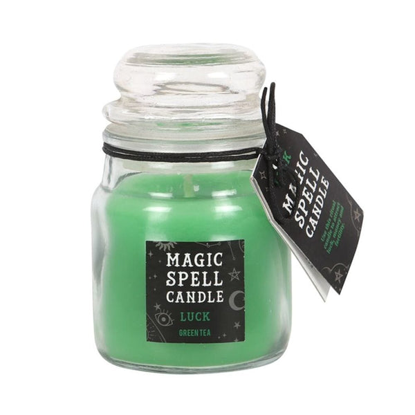 Green Tea 'Luck' Spell Candle Jar Candles N/A 