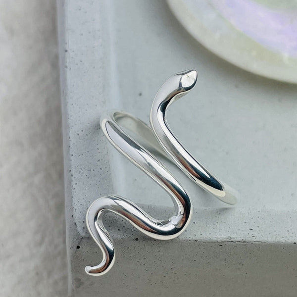 Silver Snake Ring Rings Secret Halo