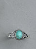 Silver Turquoise Ring Rings Secret Halo 52 