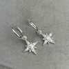 Snowflake North Star Huggies Earrings Secret Halo 