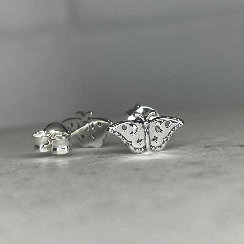 Spiritual Luna Moth Studs Earrings Secret Halo 
