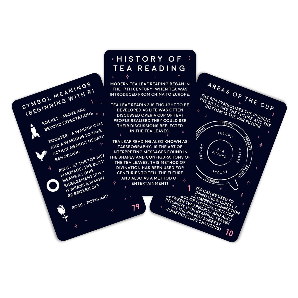 Tea Leaf Reading Cards Gifts Secret Halo 