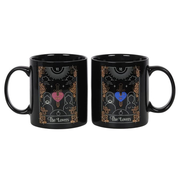The Lovers Tarot Couples Mug Set Mugs N/A 