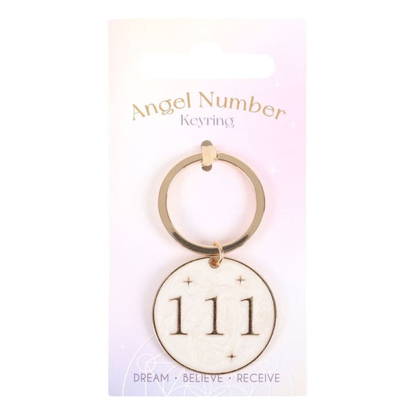 111 Angel Number Keyring Keyrings Secret Halo 