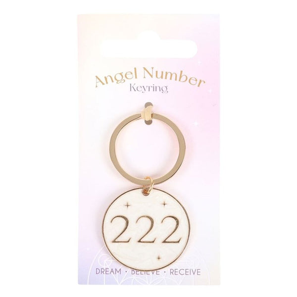 222 Angel Number Keyring Keyrings Secret Halo 