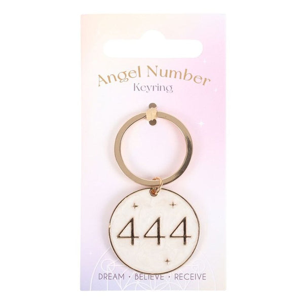 444 Angel Number Keyring Keyrings Secret Halo 