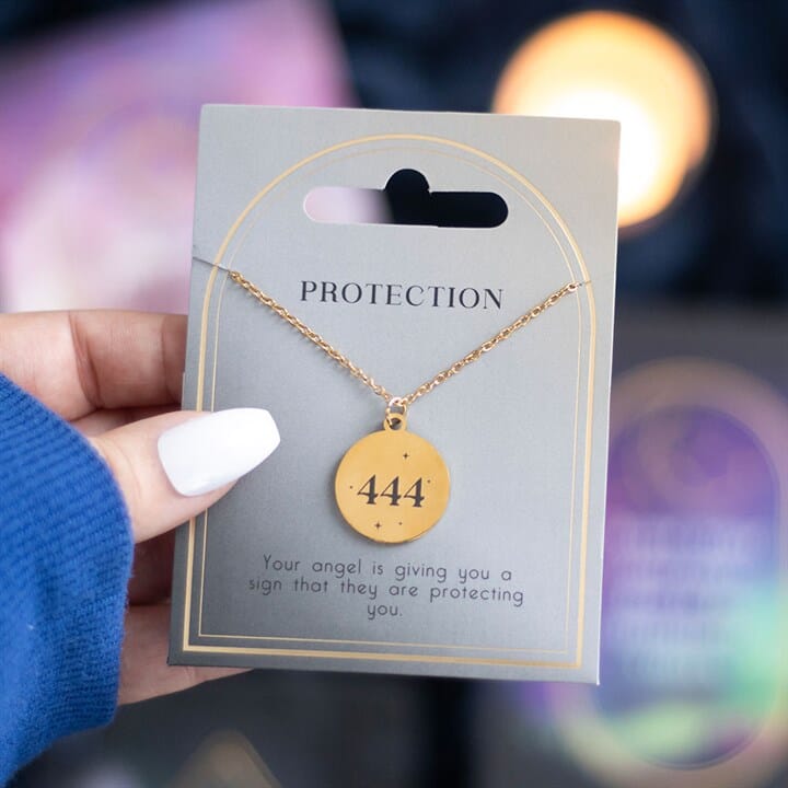 444 Angel Number Protection Necklace Necklaces & Pendants Secret Halo 