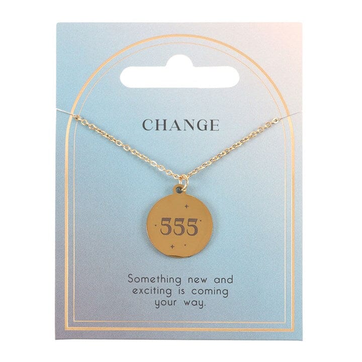 555 Angel Number Change Necklace Necklaces & Pendants Secret Halo 