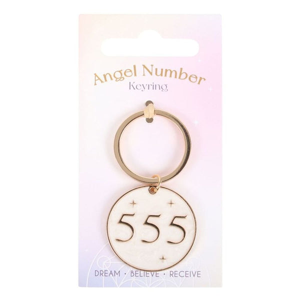 555 Angel Number Keyring Keyrings Secret Halo 