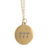 777 Angel Number Luck Necklace Necklaces & Pendants Secret Halo 