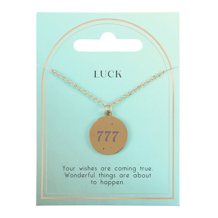 777 Angel Number Luck Necklace Necklaces & Pendants Secret Halo 