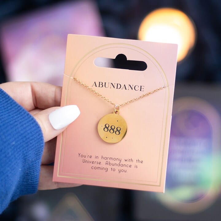 888 Angel Number Abundance Necklace Necklaces & Pendants Secret Halo 