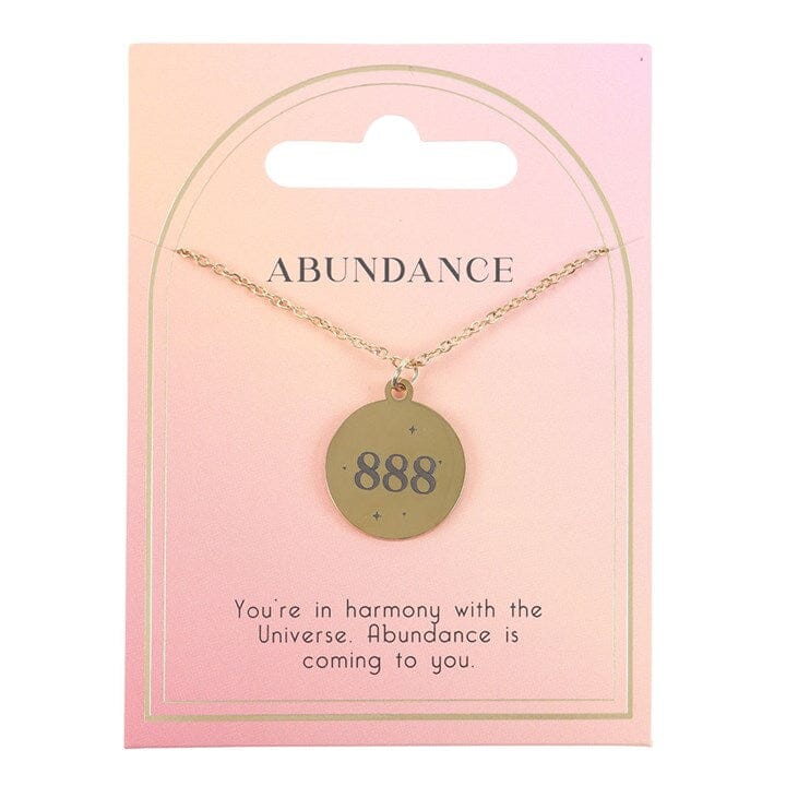 888 Angel Number Abundance Necklace Necklaces & Pendants Secret Halo 