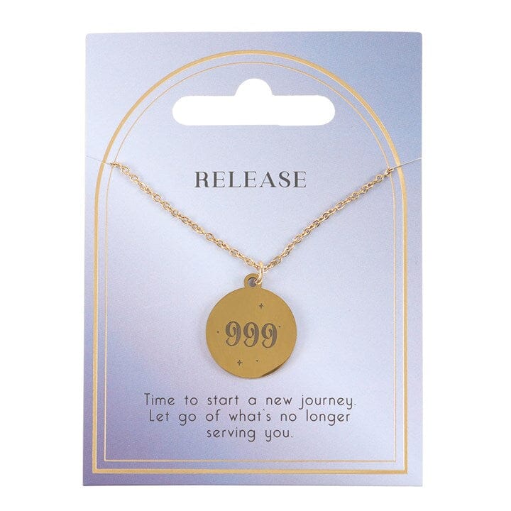 999 Angel Number Release Necklace Necklaces & Pendants Secret Halo 