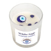 All Seeing Eye White Sage Crystal Chip Protection Candle Candles Secret Halo 