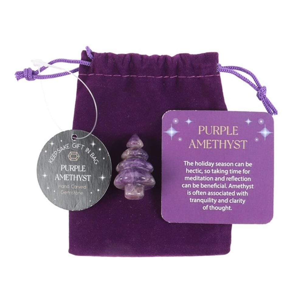 Amethyst Crystal Christmas Tree in a Bag Crystals Secret Halo 