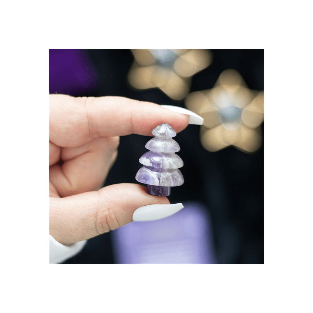 Amethyst Crystal Christmas Tree in a Bag Crystals Secret Halo 