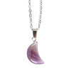 Amethyst Crystal Moon Necklace on Greeting Card Necklaces & Pendants Secret Halo 