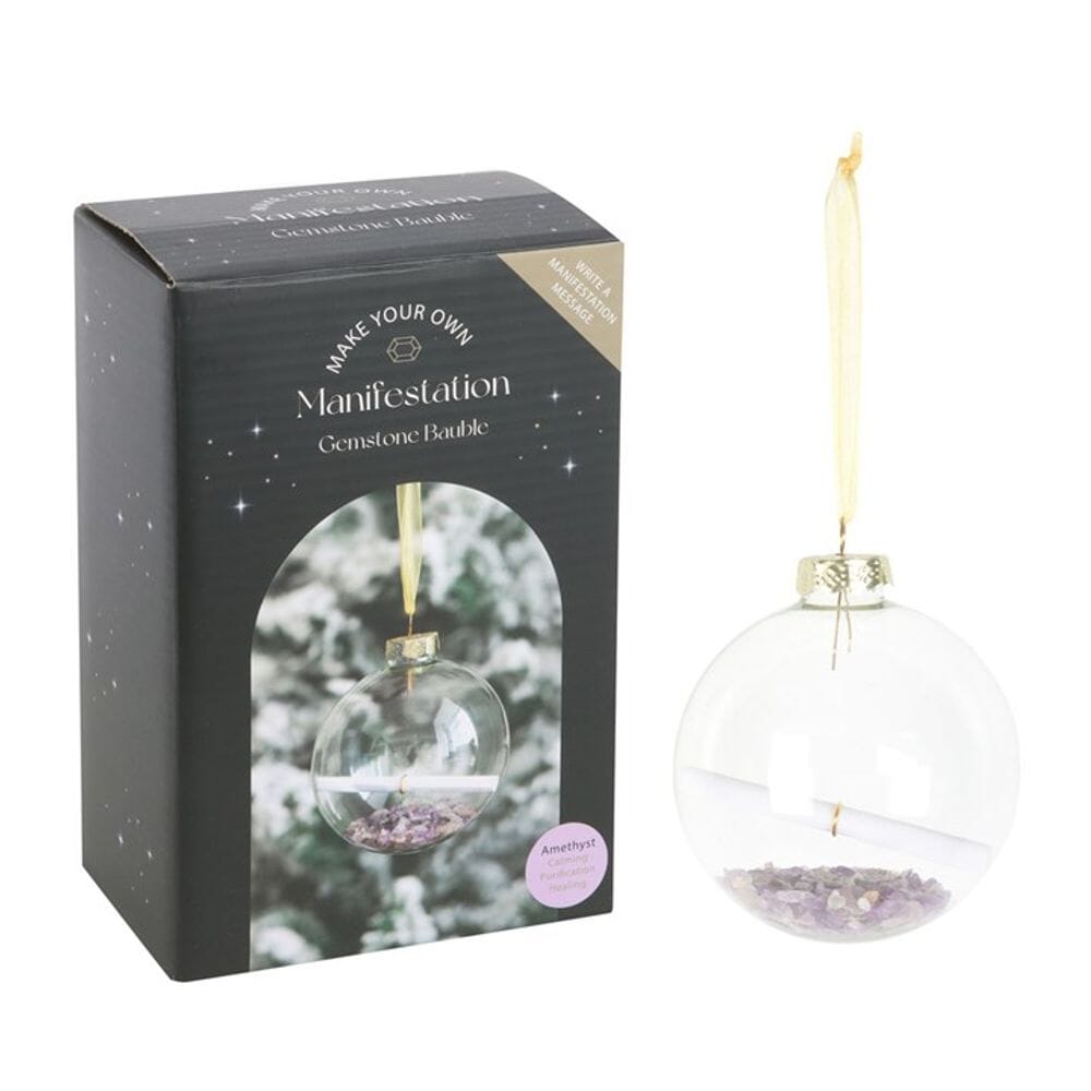 Amethyst Manifestation Christmas Bauble Kit Christmas Tree Decorations Secret Halo 