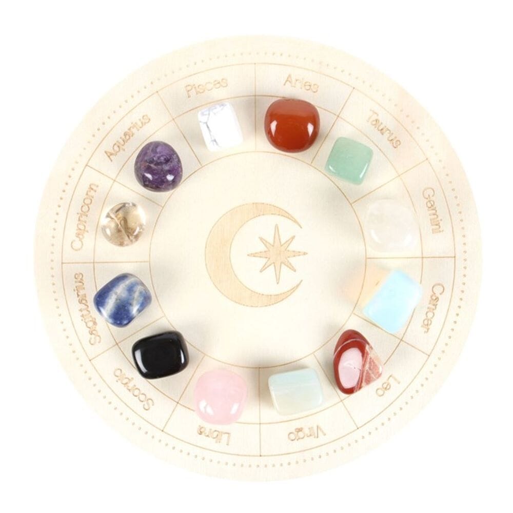 Astrology Wheel Crystal Grid Set Crystals Secret Halo 