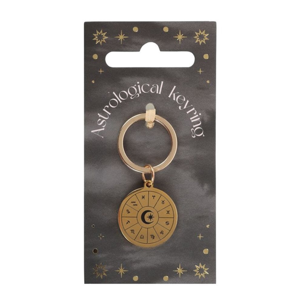 Astrology Wheel Keyring Keyrings N/A 