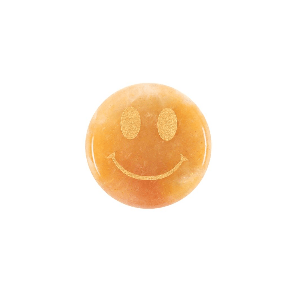 Be Brave Yellow Jade Happy Face Crystal Crystals Secret Halo 