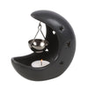 Black Crescent Moon Hanging Oil Burner Candle Holders Secret Halo 