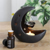 Black Crescent Moon Hanging Oil Burner Candle Holders Secret Halo 