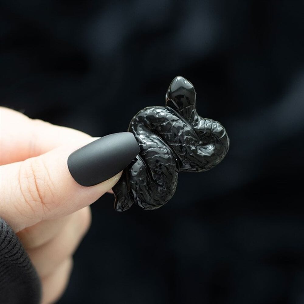 Black Obsidian Crystal Snake Crystals Secret Halo 