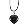 Black Obsidian Healing Crystal Heart Necklace Necklaces & Pendants Secret Halo 