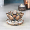 Bronze Lotus Backflow Incense Burner Home Fragrance Secret Halo 