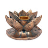 Bronze Lotus Backflow Incense Burner Home Fragrance Secret Halo 