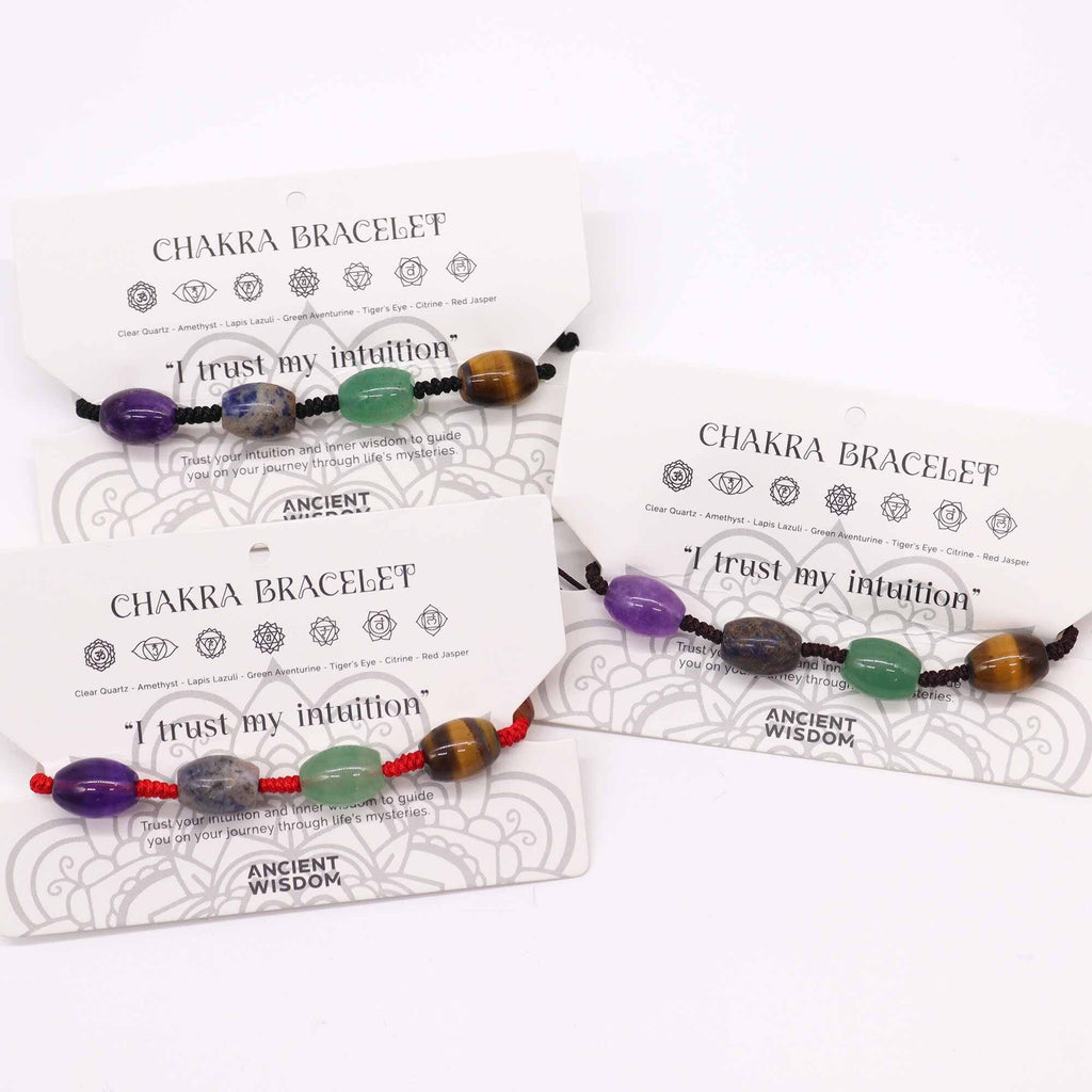 Chakra Friendship Bracelet - Beads Fashion Bracelets Secret Halo Red 